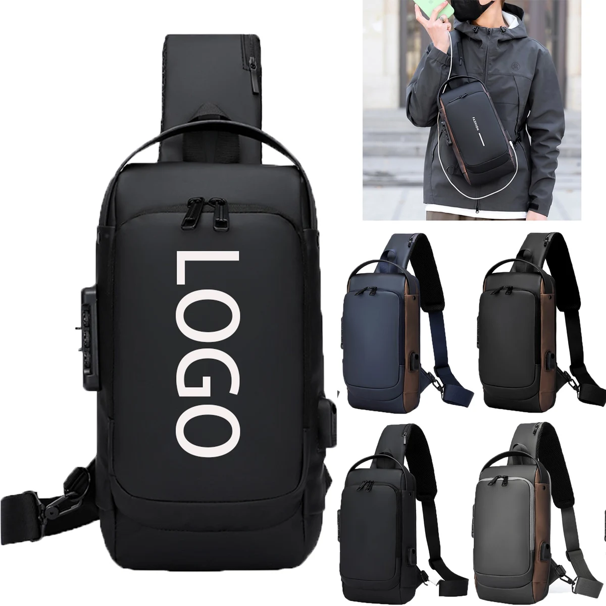 Anti Theft Sling Chest Bag Backpack 1