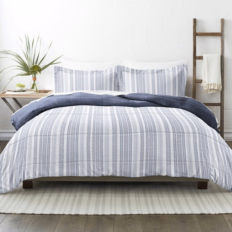 Down Alternative Comforters - Navy Farmhouse Twin 2 Piece