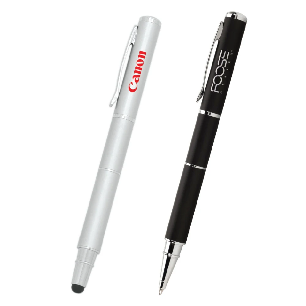Triode Laser Pointer + Stylus Brass Ballpoint Pen 1