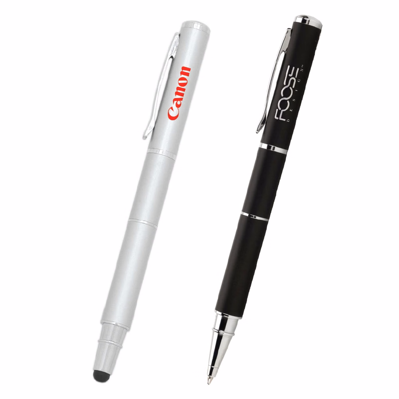 Triode Laser Pointer + Stylus Brass Ballpoint Pen