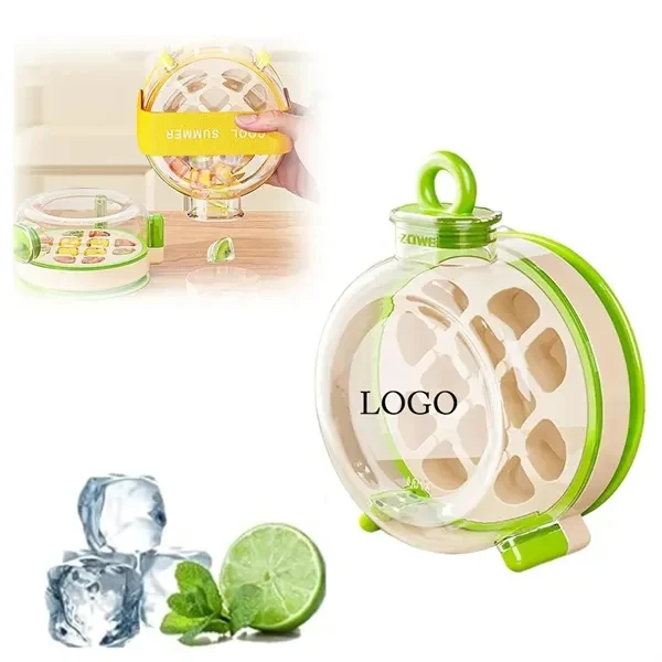 2 in 1 Water Bottle Ice Cube Tray for Commutes, Fitness and Travel 1