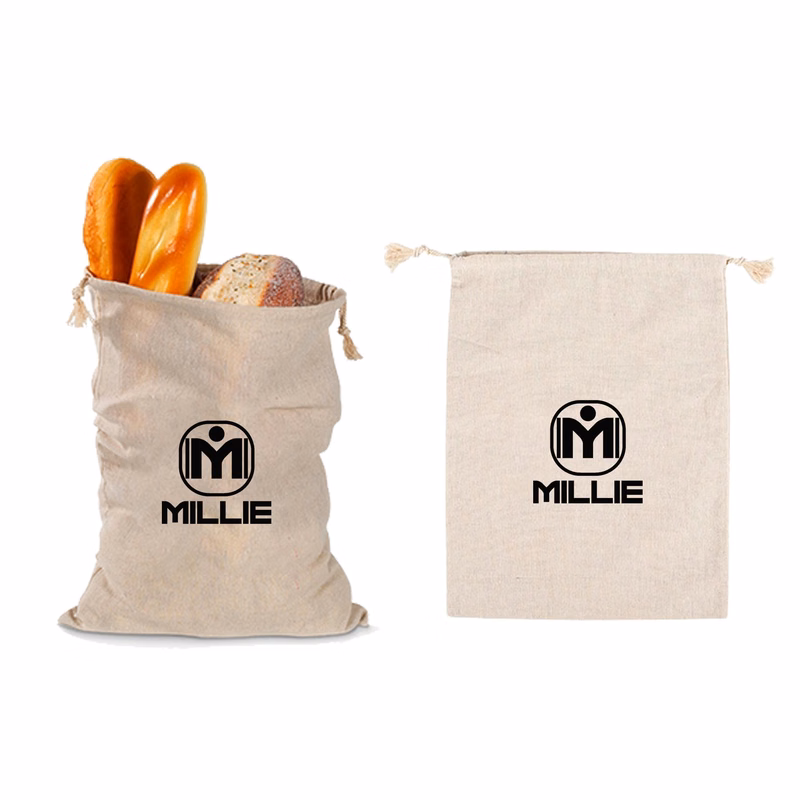 Cotton Linen Drawstring Pouch