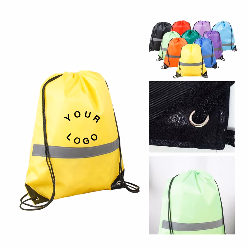 Durable Polyester Drawstring Bag with Reinforced Corners