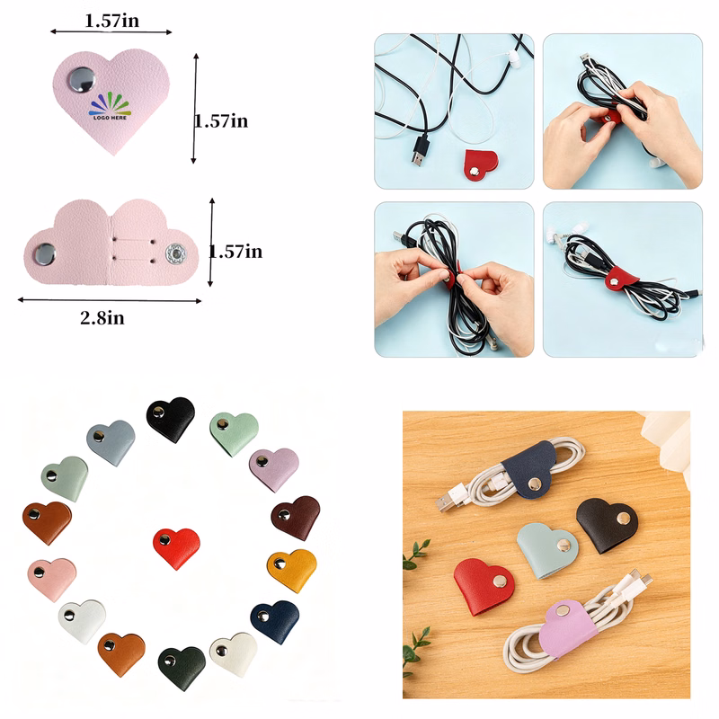 PU Leather Cord Cable Keeper