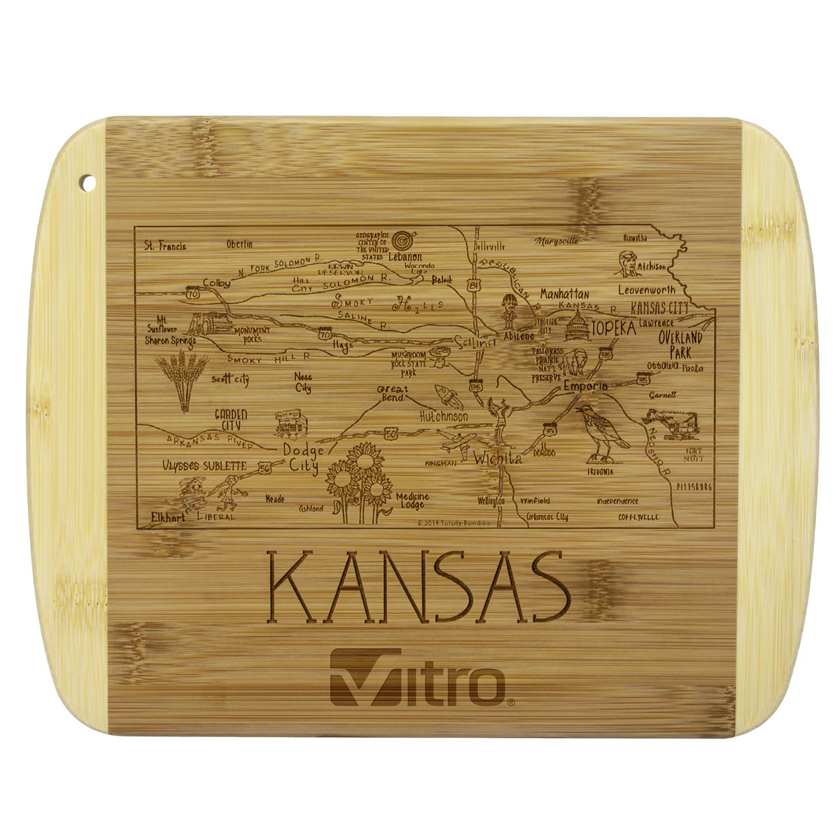 A Slice of Life Kansas Serving & Cutting Board 1