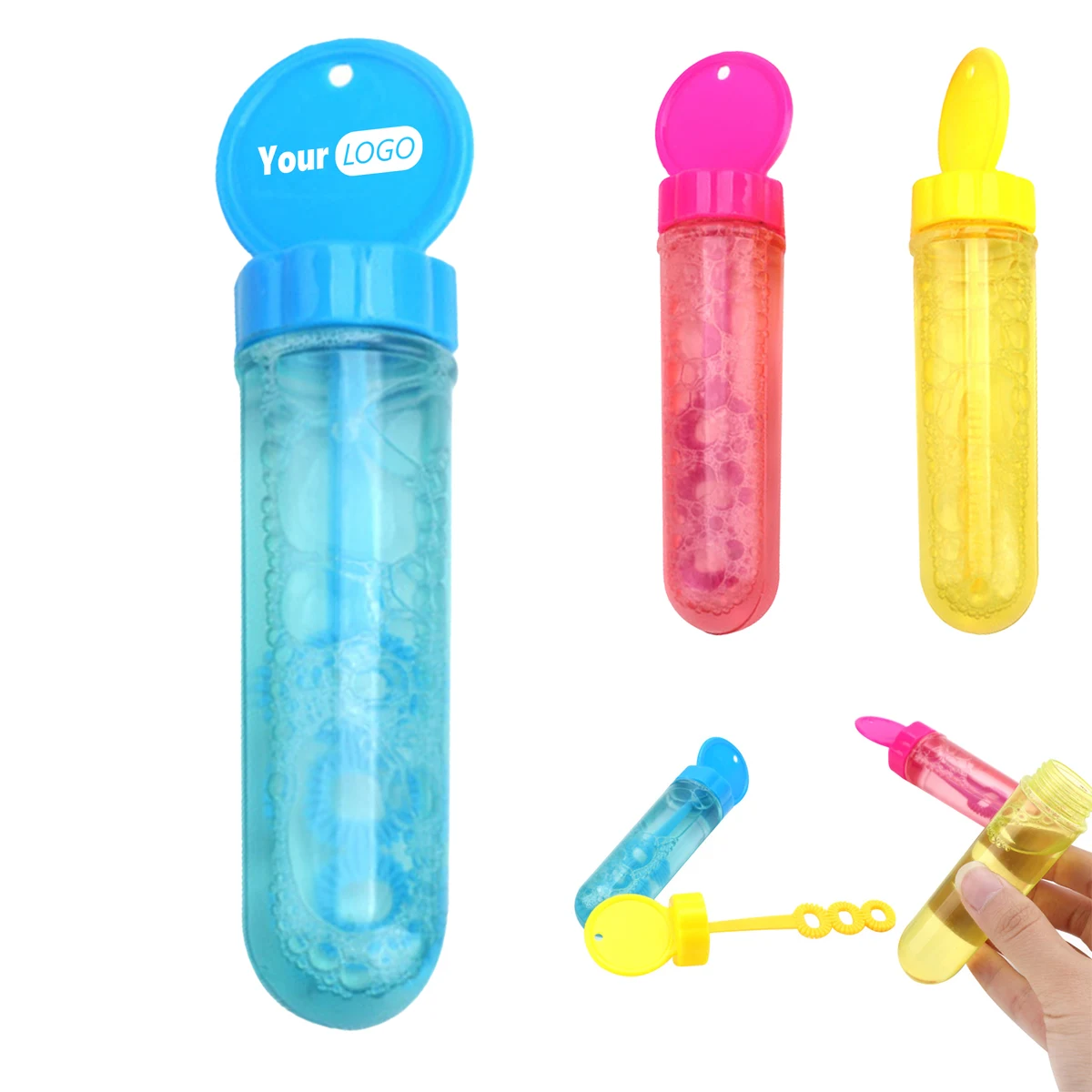 Plastic 10 Portable Interactive Toy Mini Bubble Water Stick 1