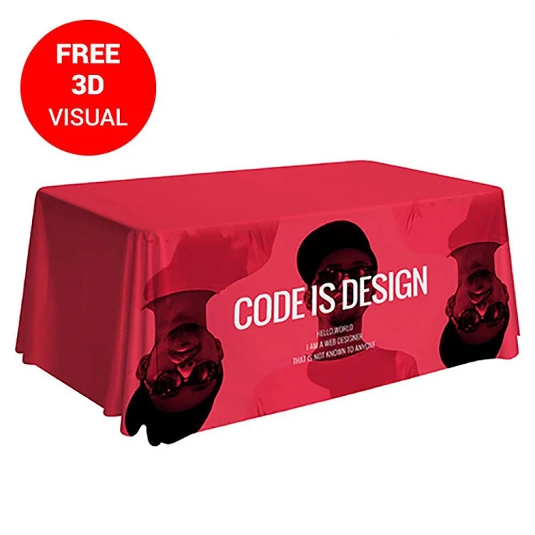 Premium 6' Table Throw 4-Sided (Full-Color Full Bleed) 1