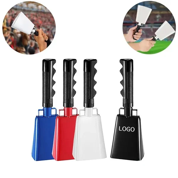 Sports Events Cowbell with Long Handle for Loud Sound 1