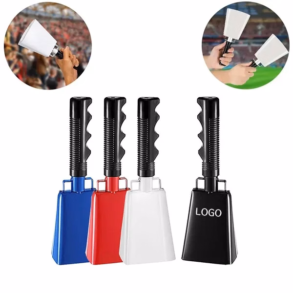 Sports Events Cowbell with Long Handle for Loud Sound