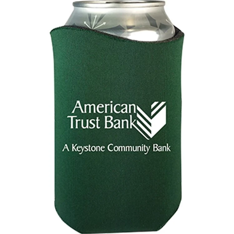 Curve Scuba can cooler, custom koozie with logo imprint 1
