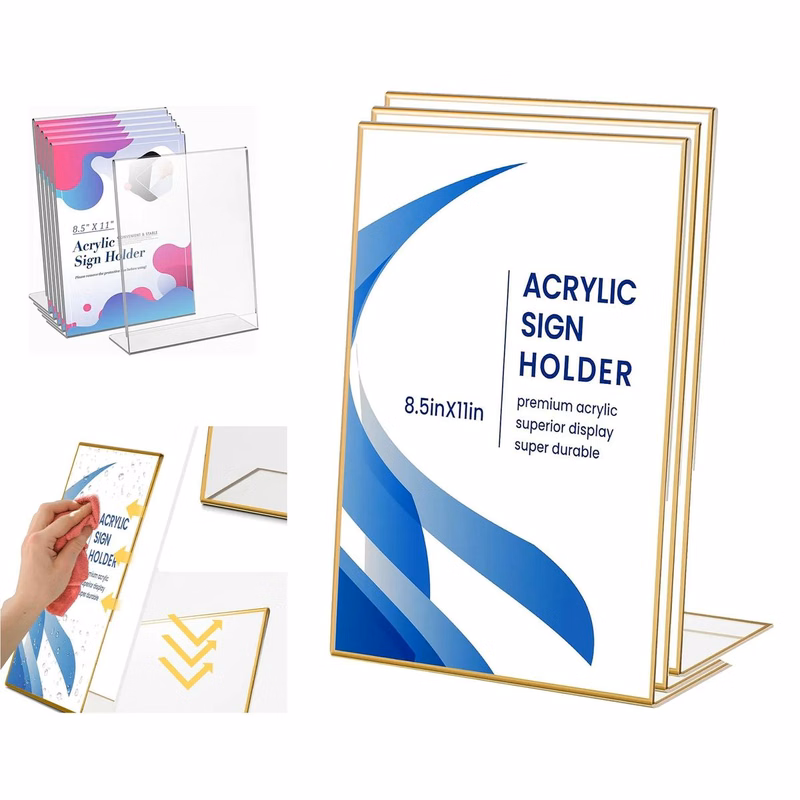 Acrylic Transparent Logo Holder Photo Frame