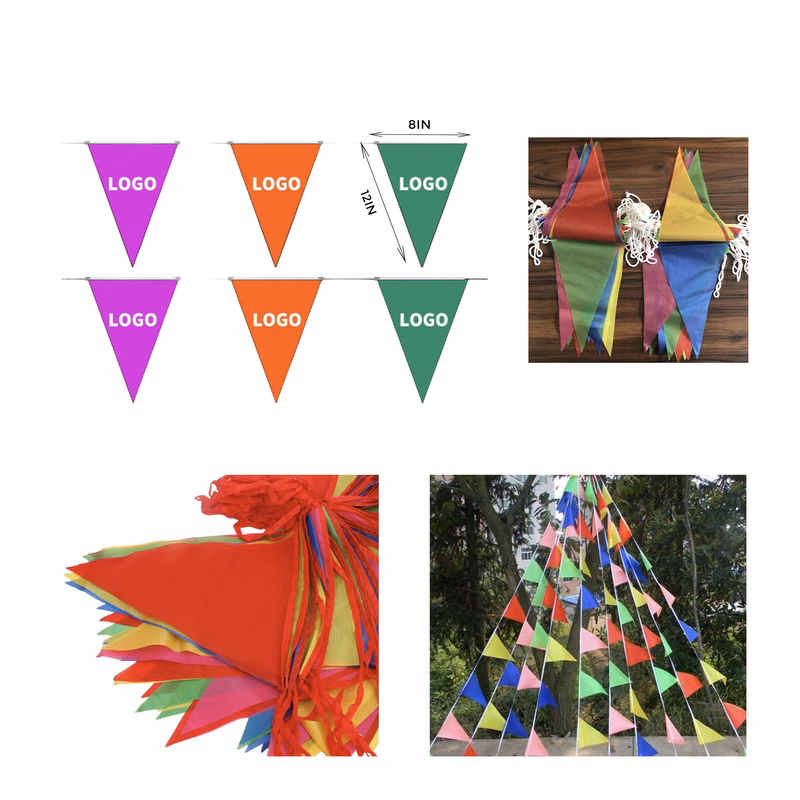 MOQ 10 PCS Eye - Catching Full Color Advertising Pennant