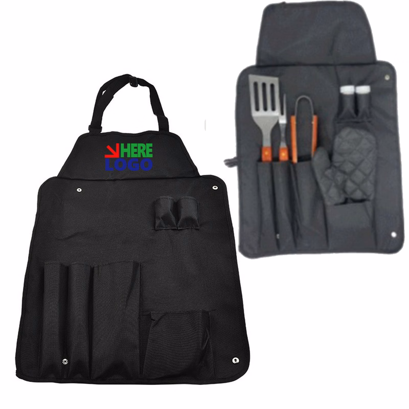 6 Piece BBQ Tools Set with Apron