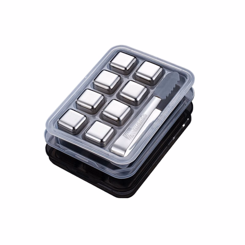 Stainless Steel Metal Ice Cubes Stones