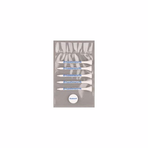 Value Poly Bag Pack w/ Five 2 3/4" Tees & 1 Marker