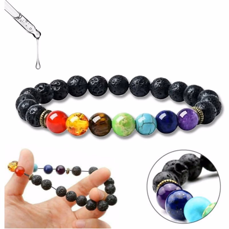 Adjustable Beaded Natural Stone Bracelet