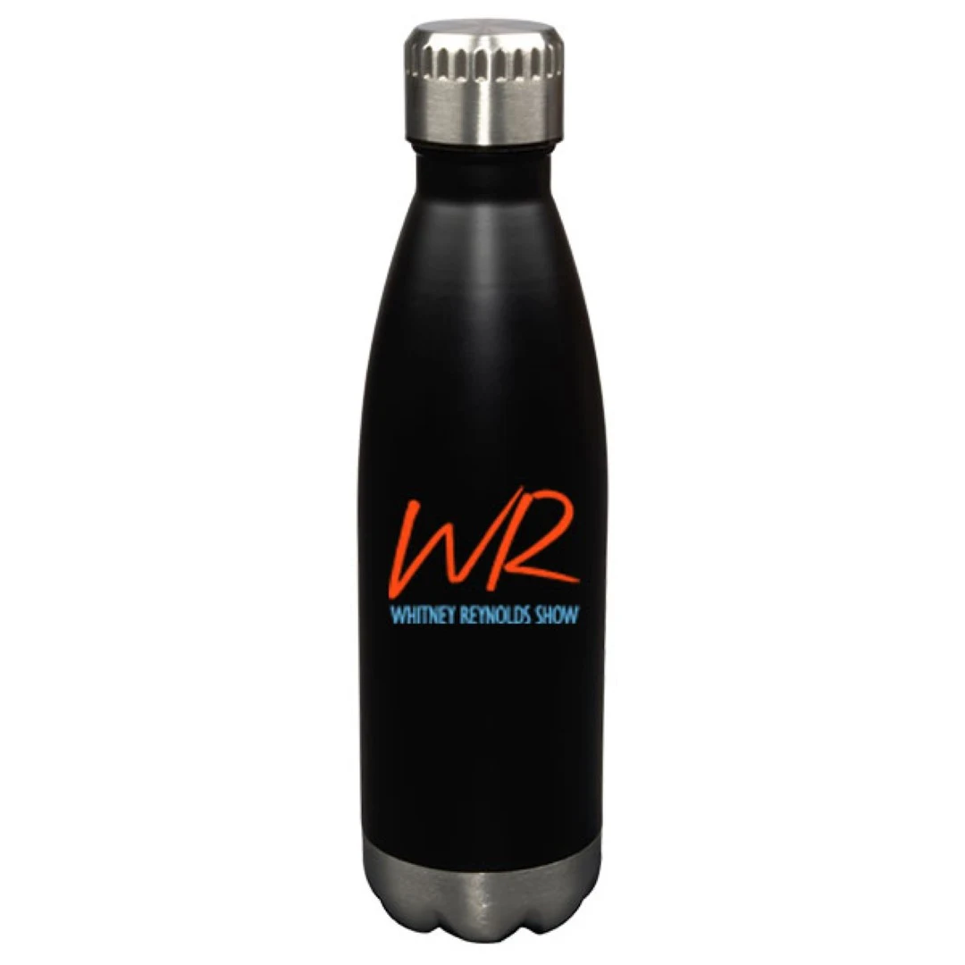 17 oz Glacier Matte Black Vacuum Insulated Stainless Steel Double Wall Sports Water Bottle 1