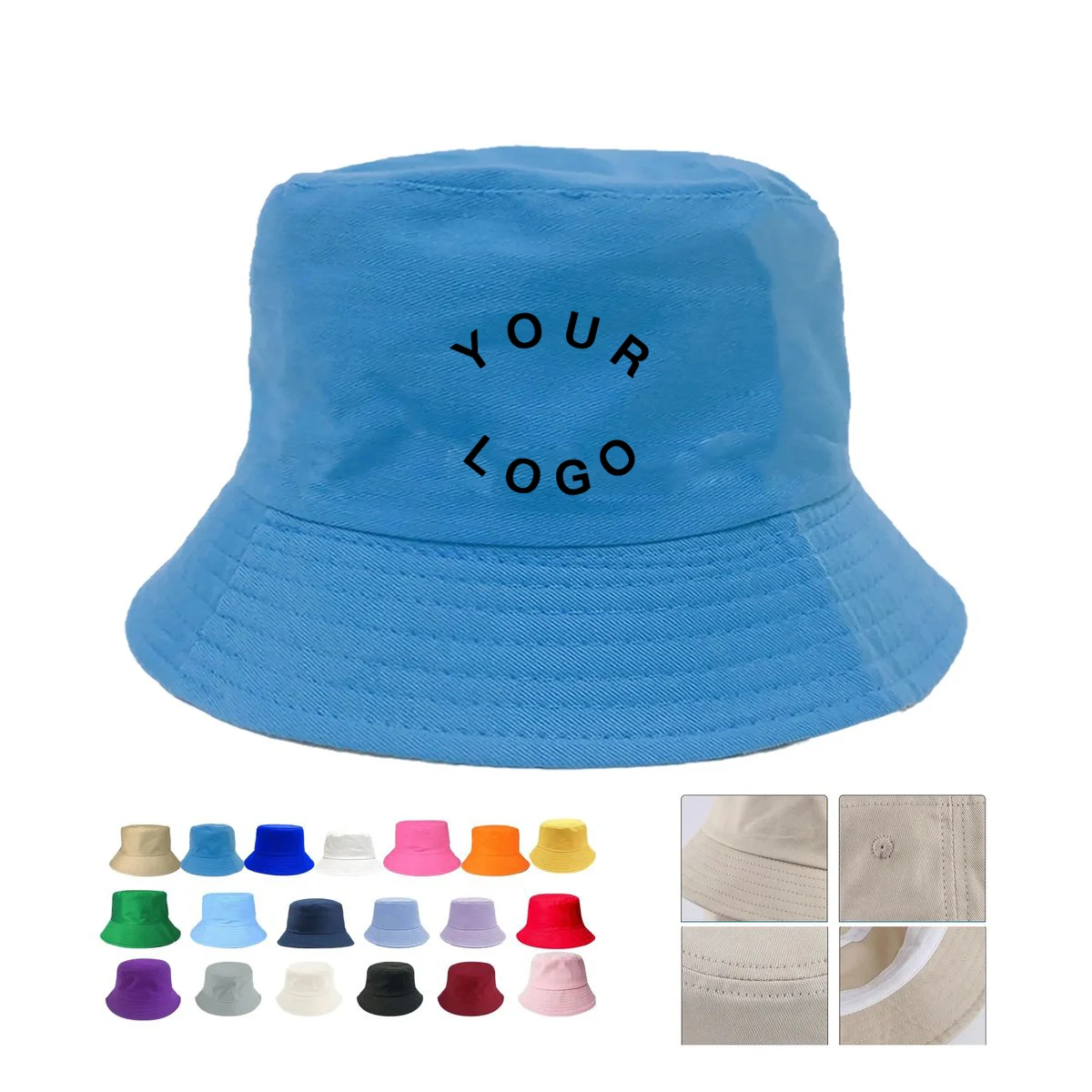Cotton Brim Bucket Hat Casual Wear 1