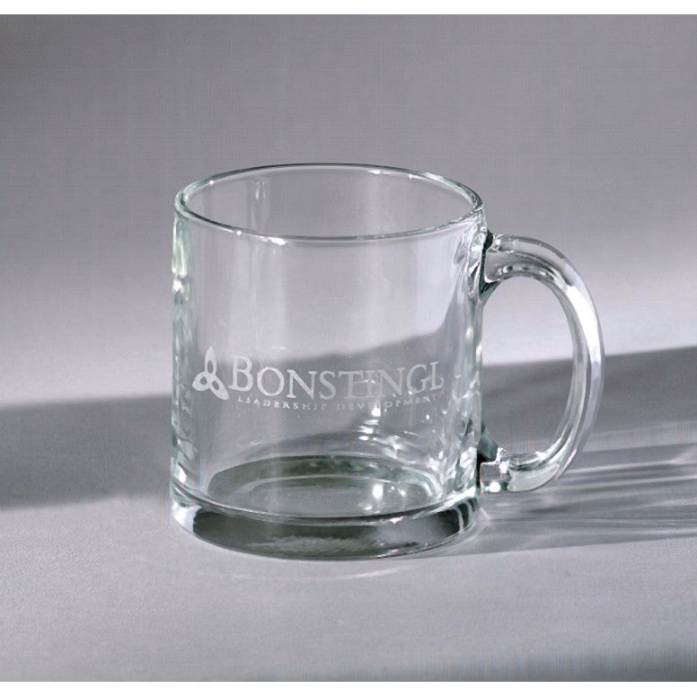 11 Oz Engraved Clear Glass Mug