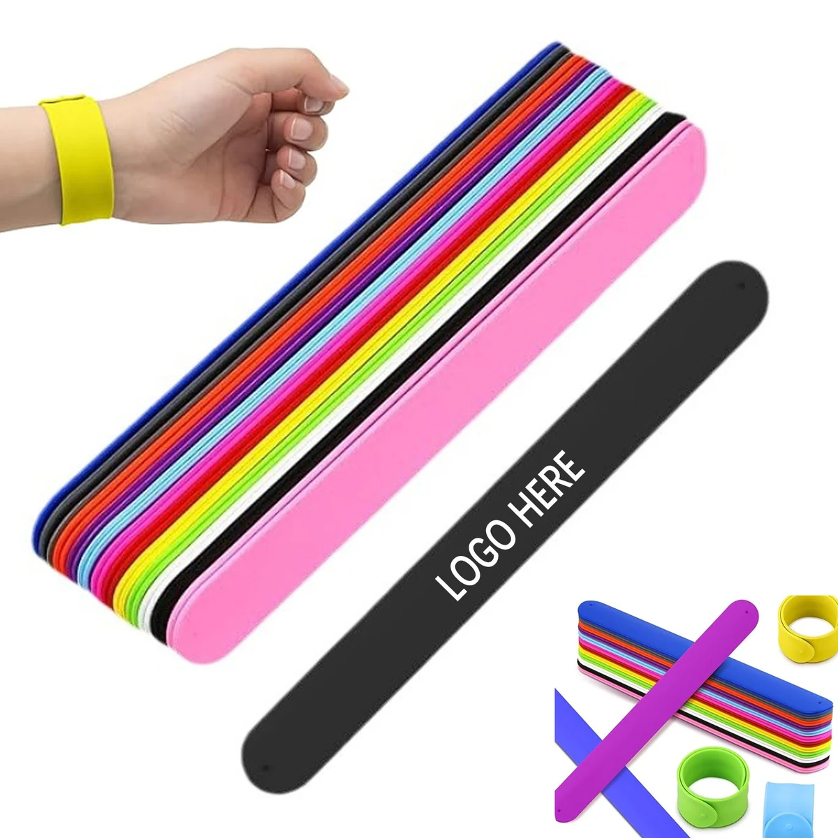 Eco Friendly Silicone Slap Wristbands 1