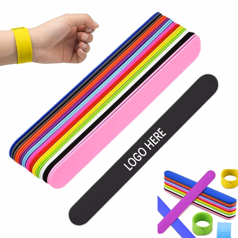 Eco Friendly Silicone Slap Wristbands