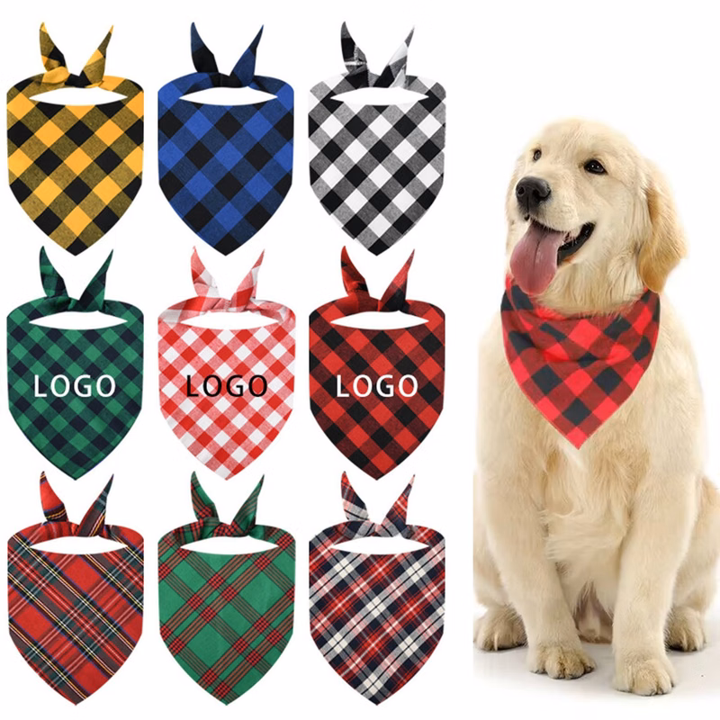 Stylish Plaid Dog Bandana