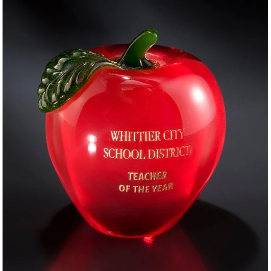 Designer Crystal Red Apple Award 1