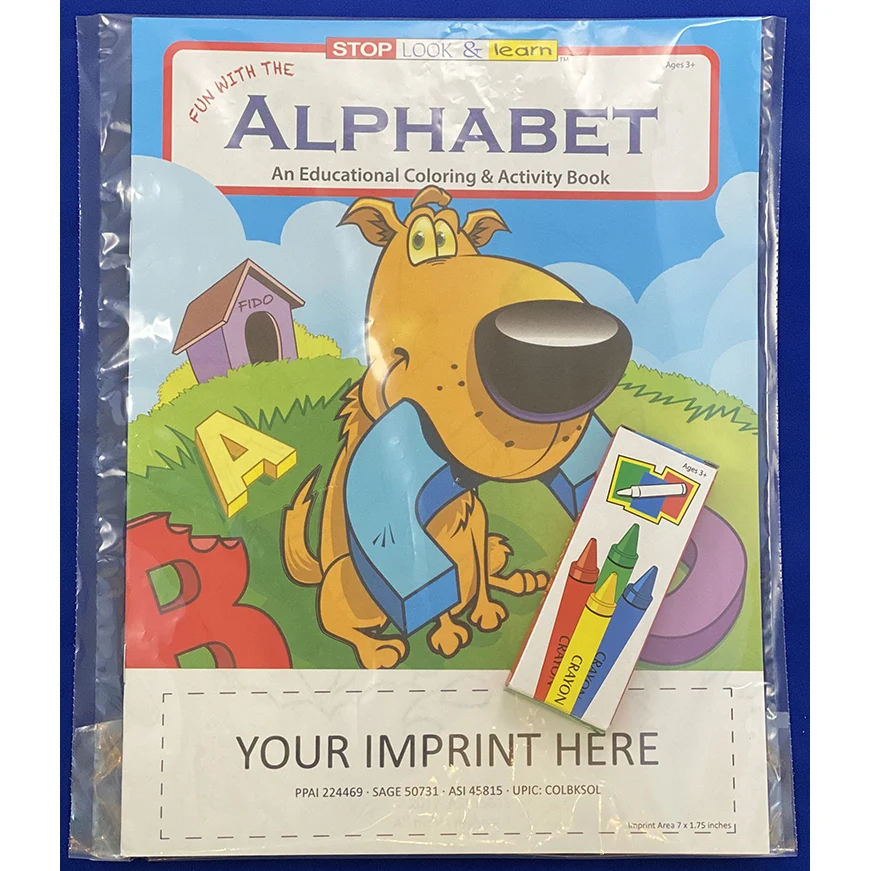 COLORING SET - Fun With The Alphabet Coloring Book Fun Pack 1
