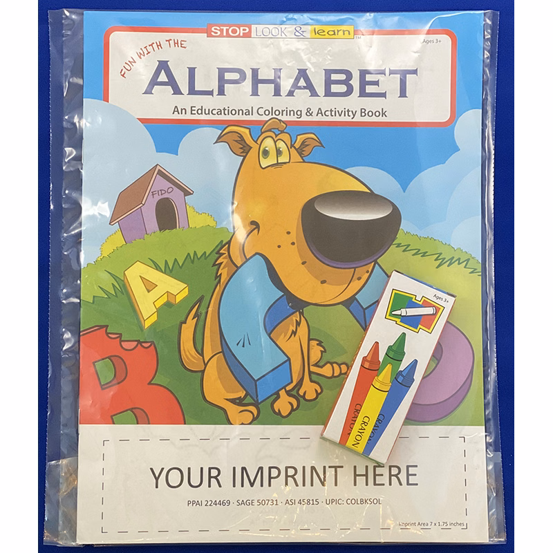 COLORING SET - Fun With The Alphabet Coloring Book Fun Pack