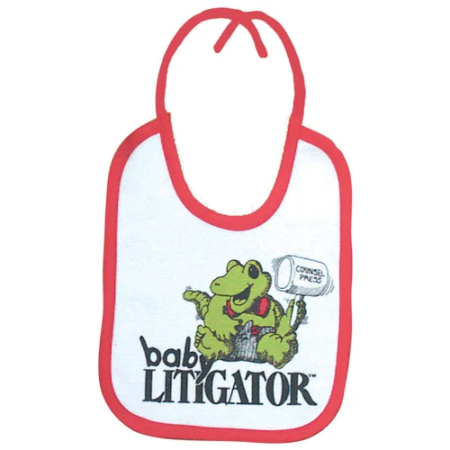 Small Baby Bib with Tiestrings 1