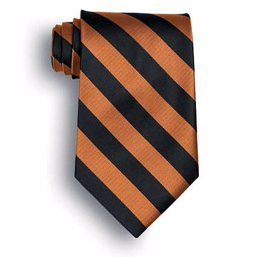 School Stripes Tie - Black/Copper