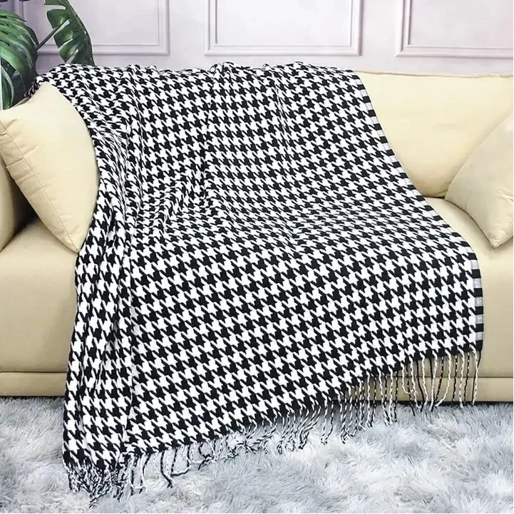 100% Acrylic Woven Decorative Throw Blanket 1