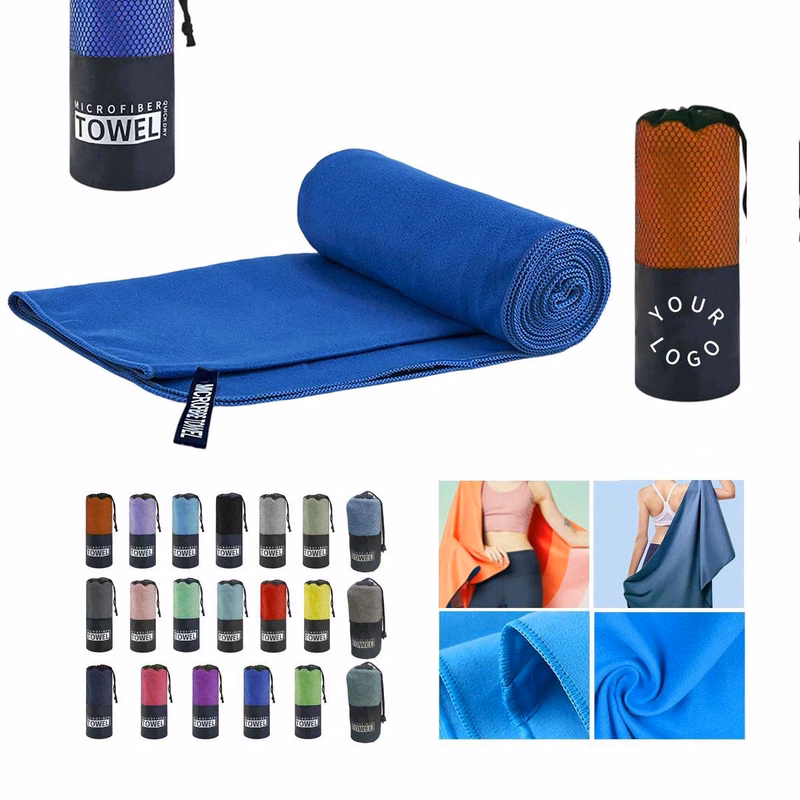 Lightweight Microfiber Towel with Antimicrobial Design