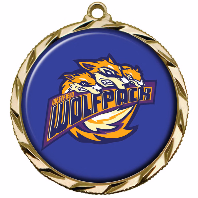 Digistock Medals: Raised Dart Patterned Border with 1 1/2" DIA Insert