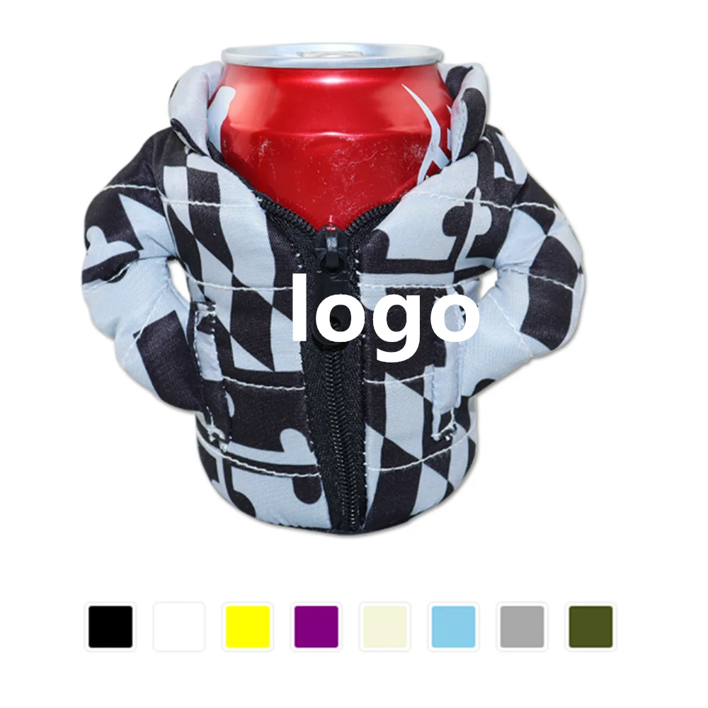 Zippered Puffy Jacket Can Coolie 1