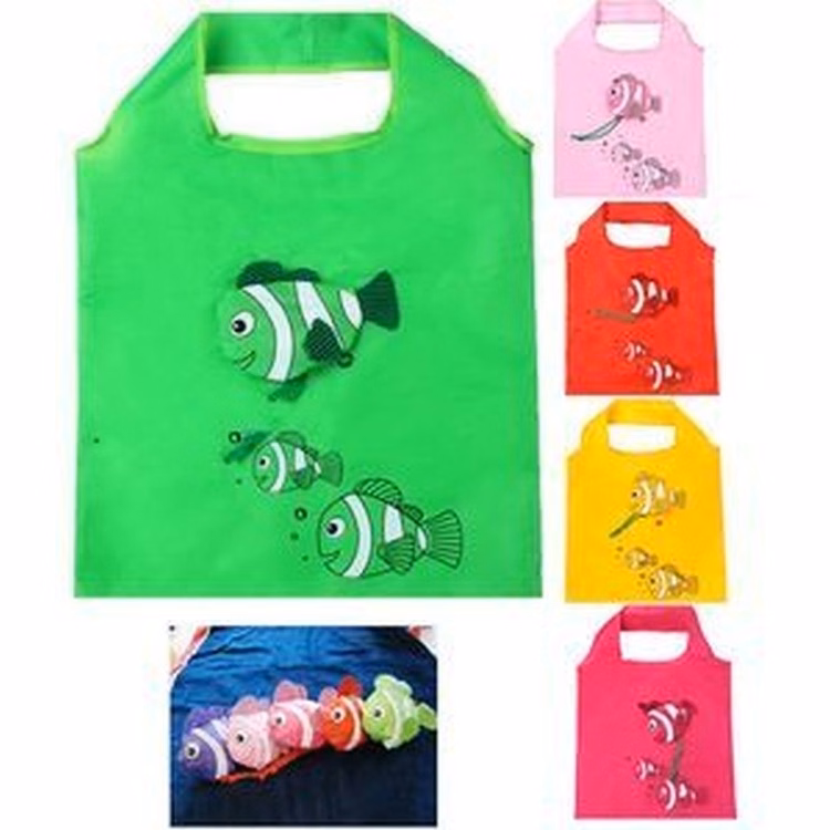 Clown Fish Folding Reusable Compact Shopping Bag