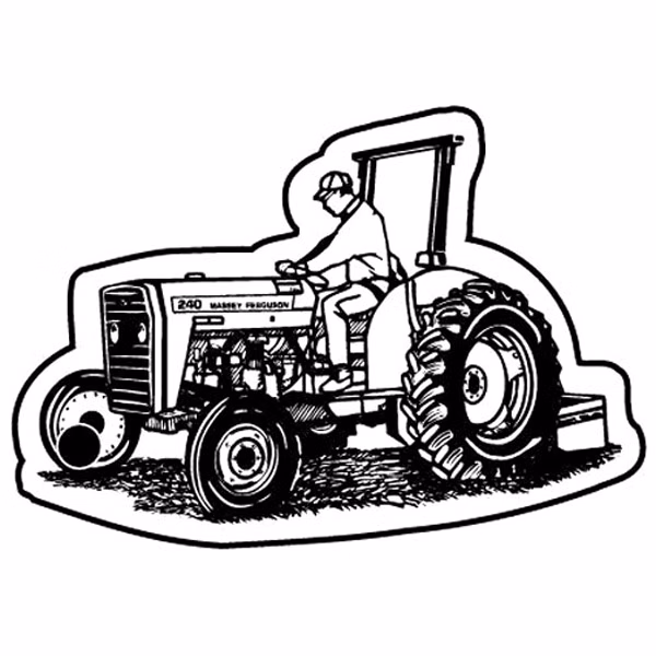 Tractor 10 Key Tag - Spot Color