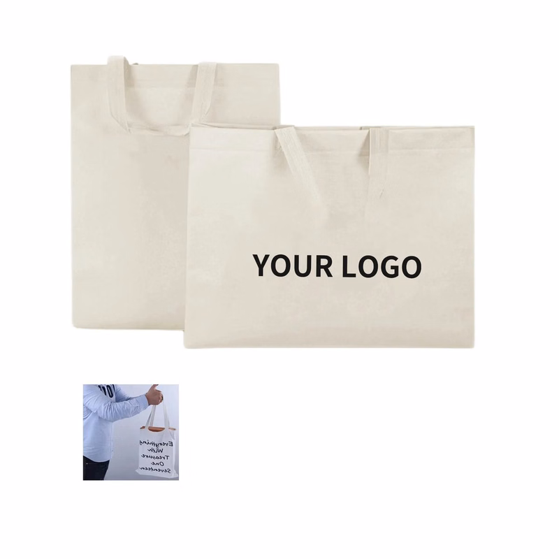 Reusable Cotton Canvas Tote with Large Capacity Design