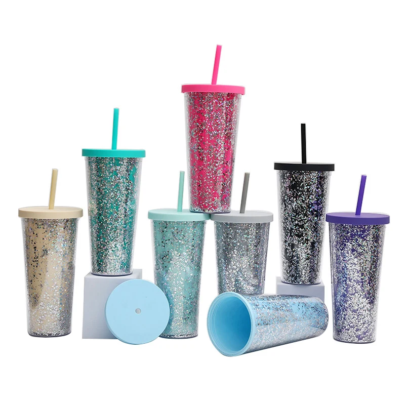 24oz Wavy Edge Straight Tumbler 1