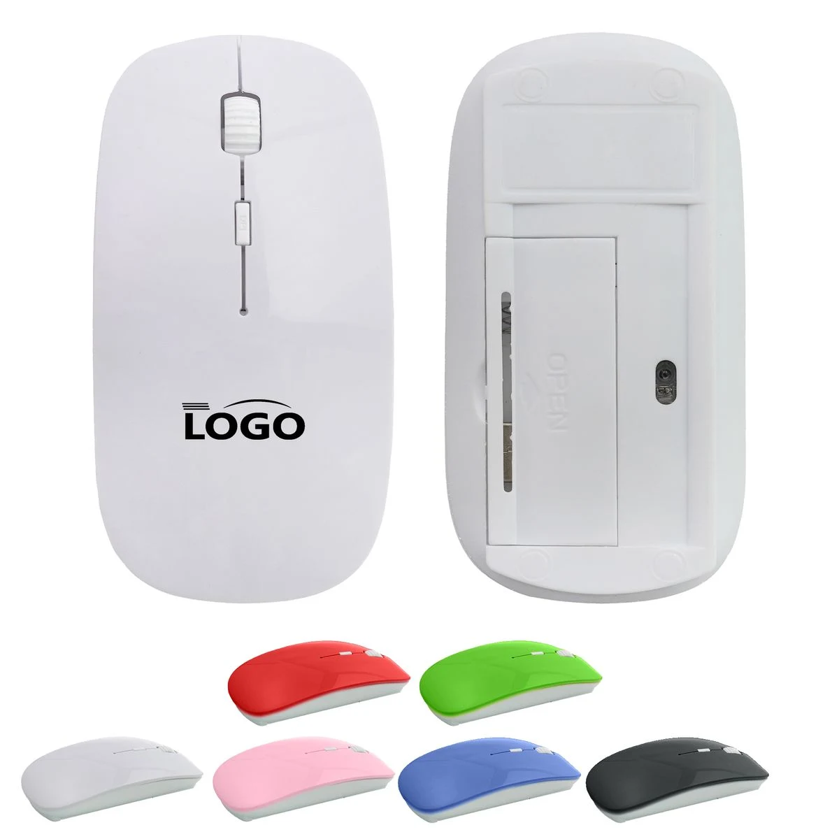 Ultra-thin Mini USB 2.4G Wireless Optical Mouse 3 DPI Modes 1