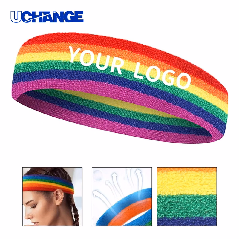 Rainbow Pride Athletic Headband Band for Events