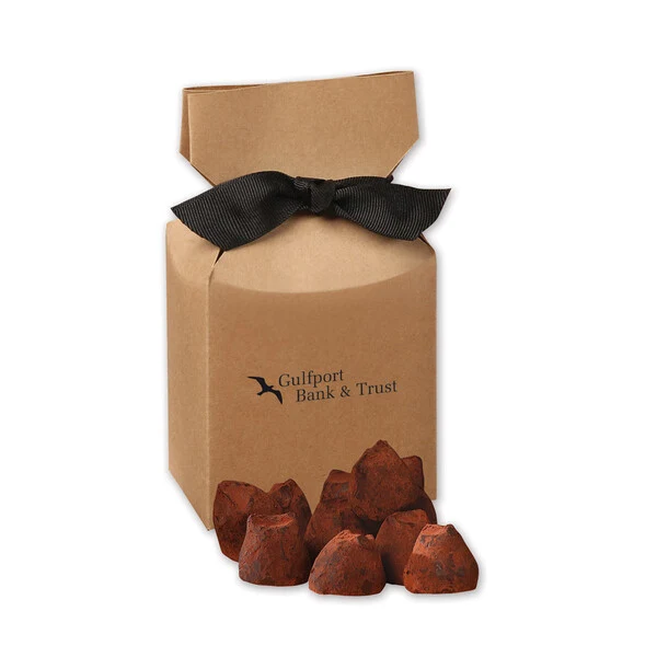 Cocoa Dusted Truffles in Kraft Premium Delights Gift Box 1