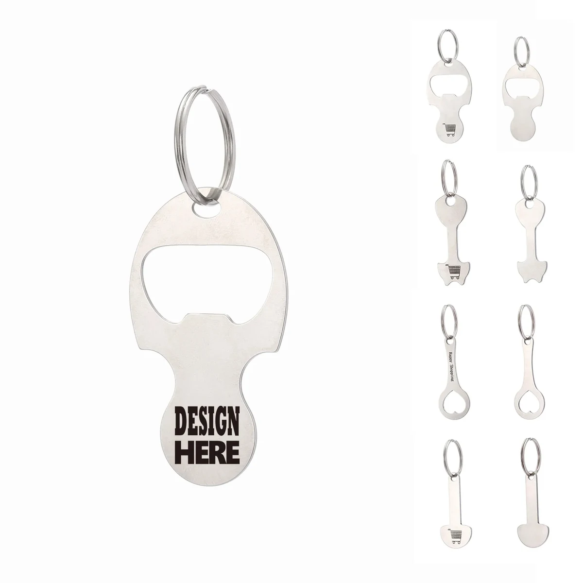 Durable Stainless Steel Cart Key Holder Tag 1