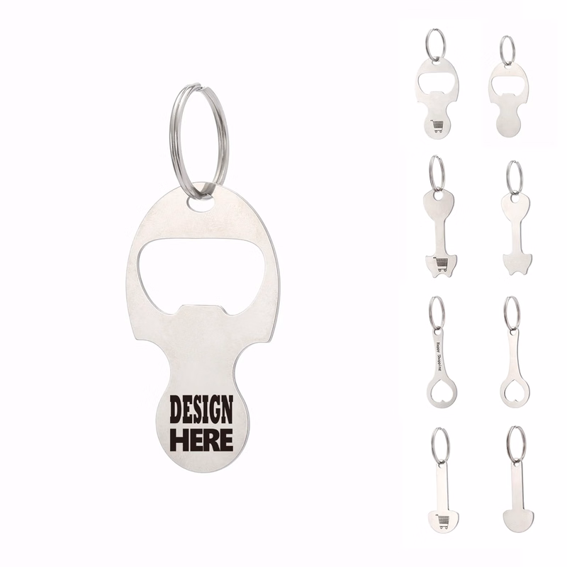 Durable Stainless Steel Cart Key Holder Tag