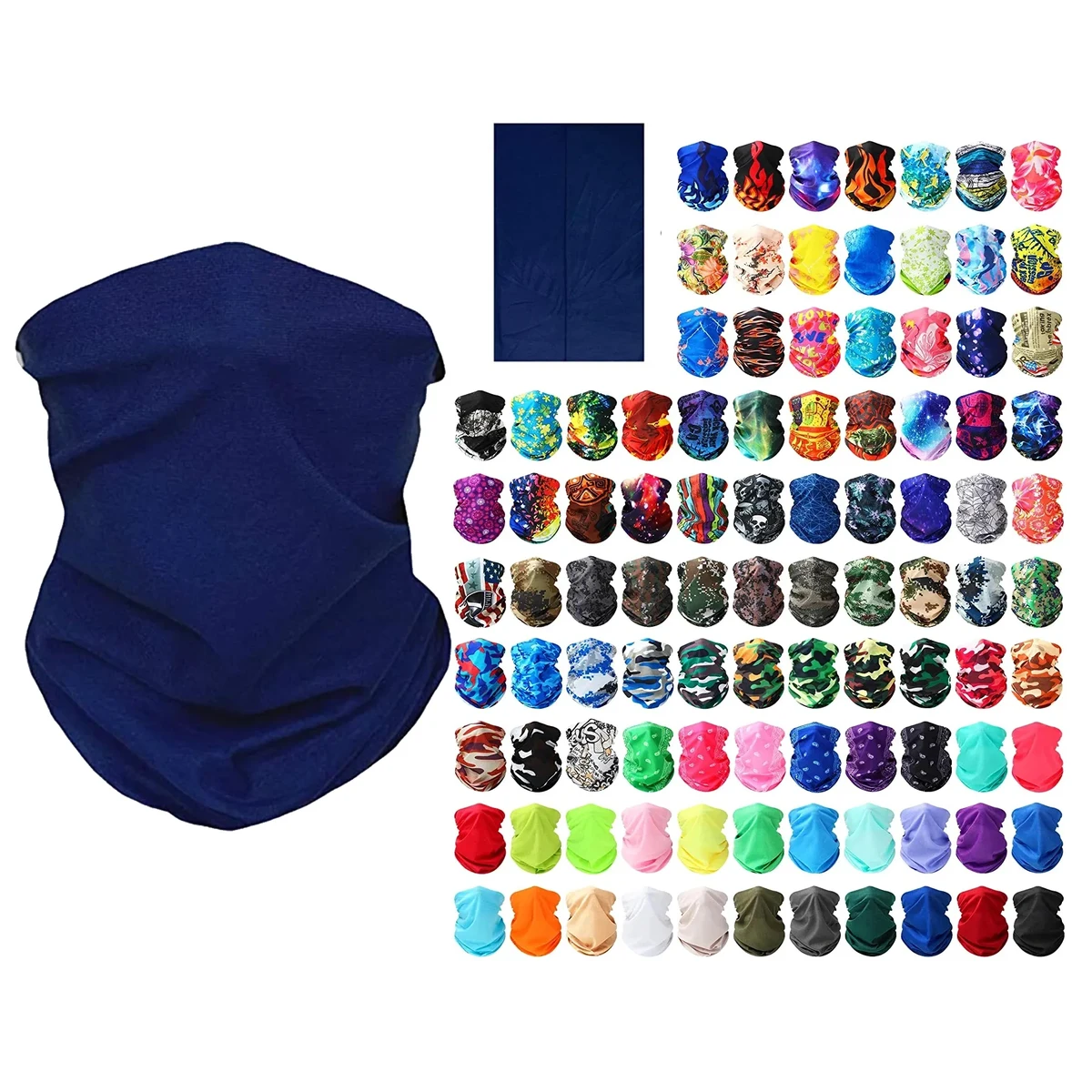 Seamless UV Protection Sublimation Neck Gaiter Masks 1
