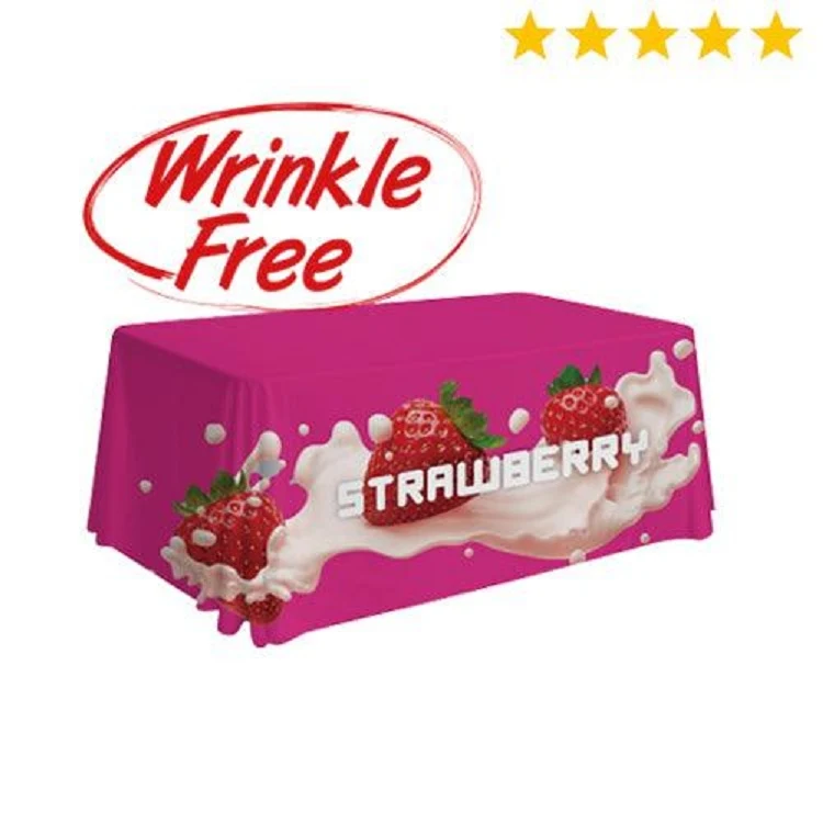 Premium 8' Table Throw 4-Sided Wrinkle Free (Full-Color Full Bleed) 1