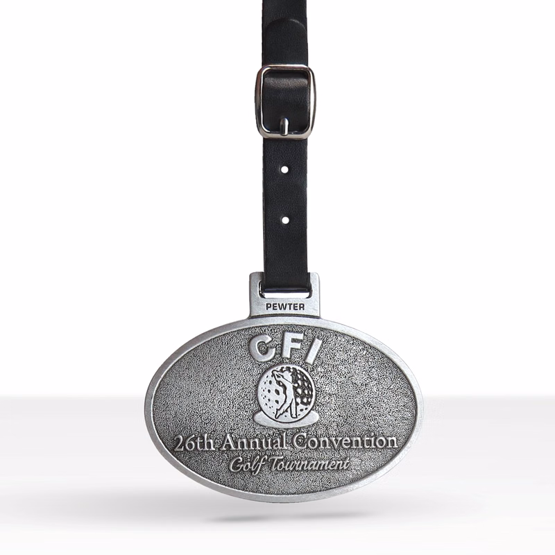 Solid Pewter Golf Tags