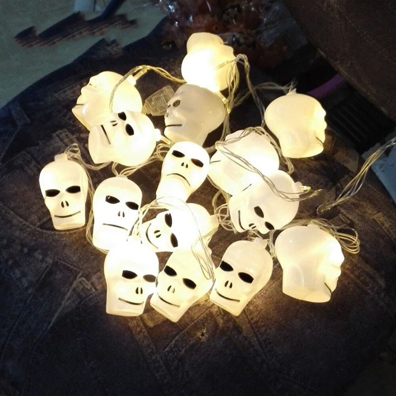 16 Pcs Halloween LED Zombie Skulls Light 1