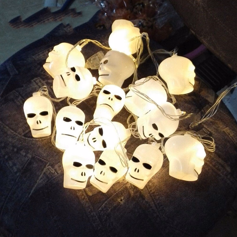 16 Pcs Halloween LED Zombie Skulls Light
