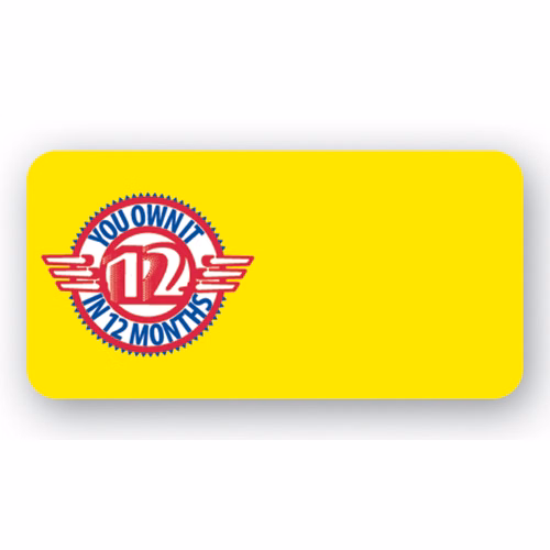 Laminated Name Badge (1"X2") Rectangle